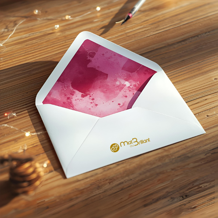 Impression enveloppes personnalisées carte de vœux